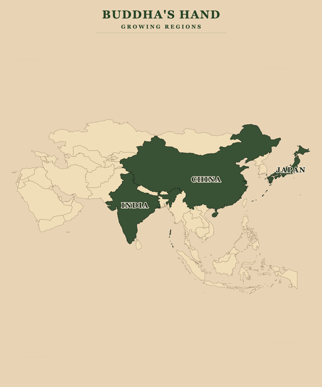 Buddha's Hand — growing regions