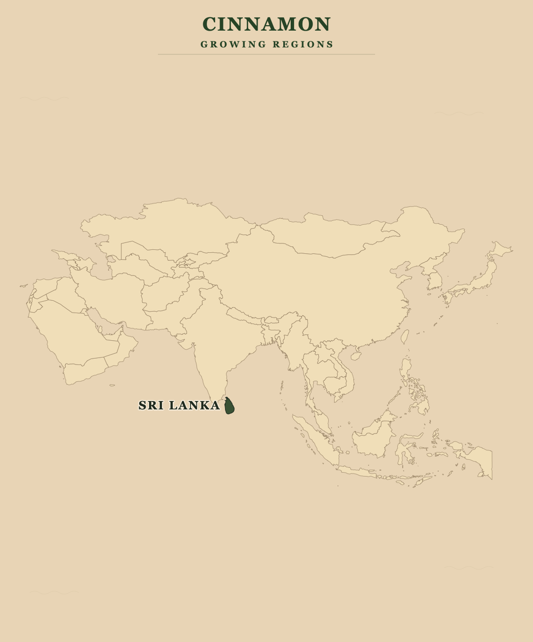 Cinnamon — growing regions