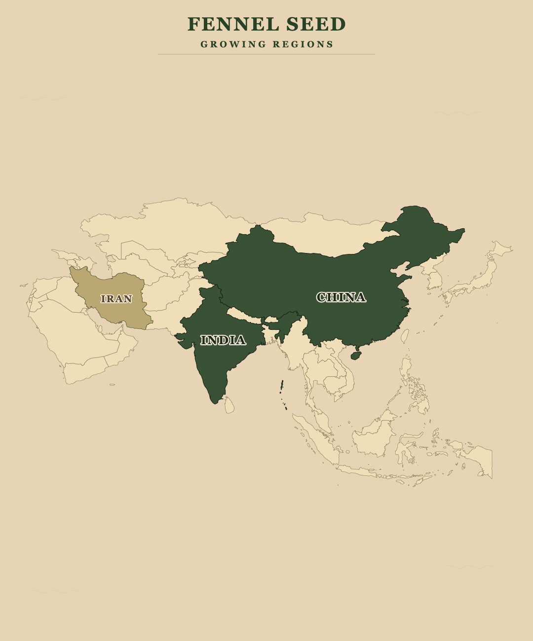 Fennel Seed — growing regions