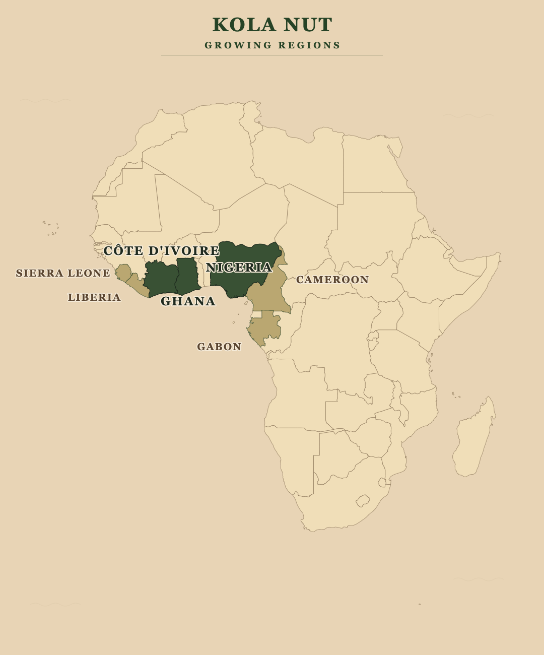 Kola Nut — growing regions