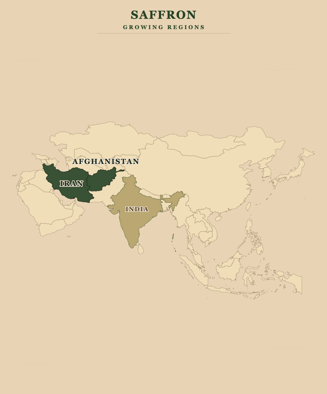 Saffron — growing regions