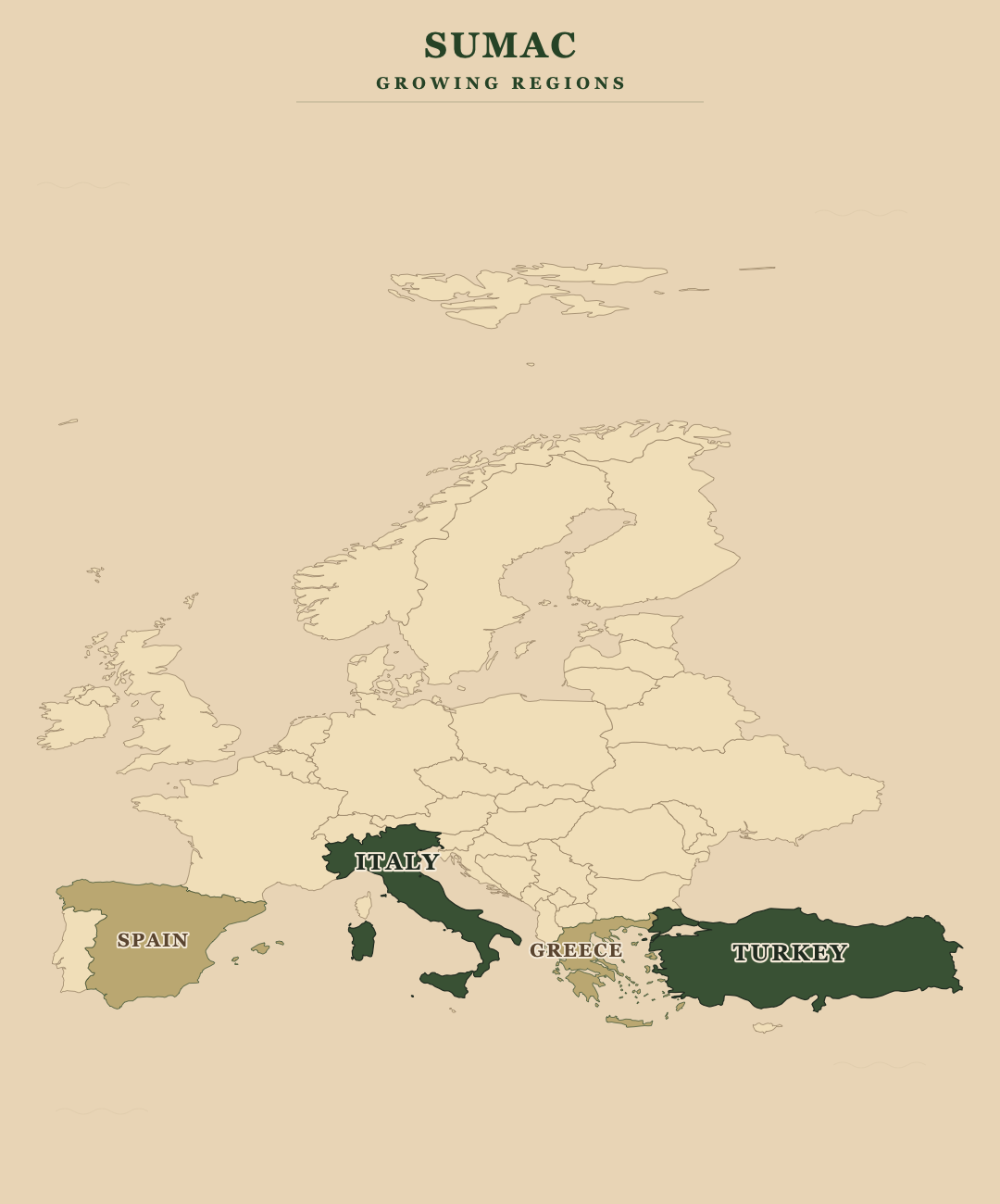 Sumac — growing regions