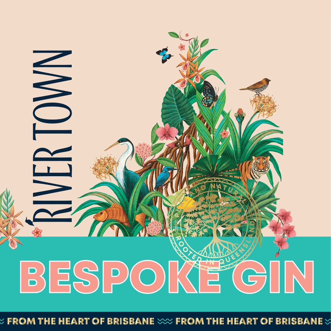 Bespoke handcrafted gin bottle with custom botanicals