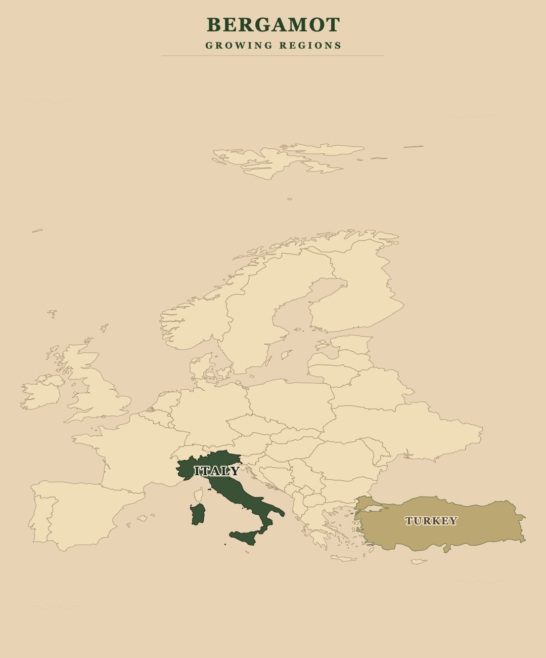 Bergamot — growing regions