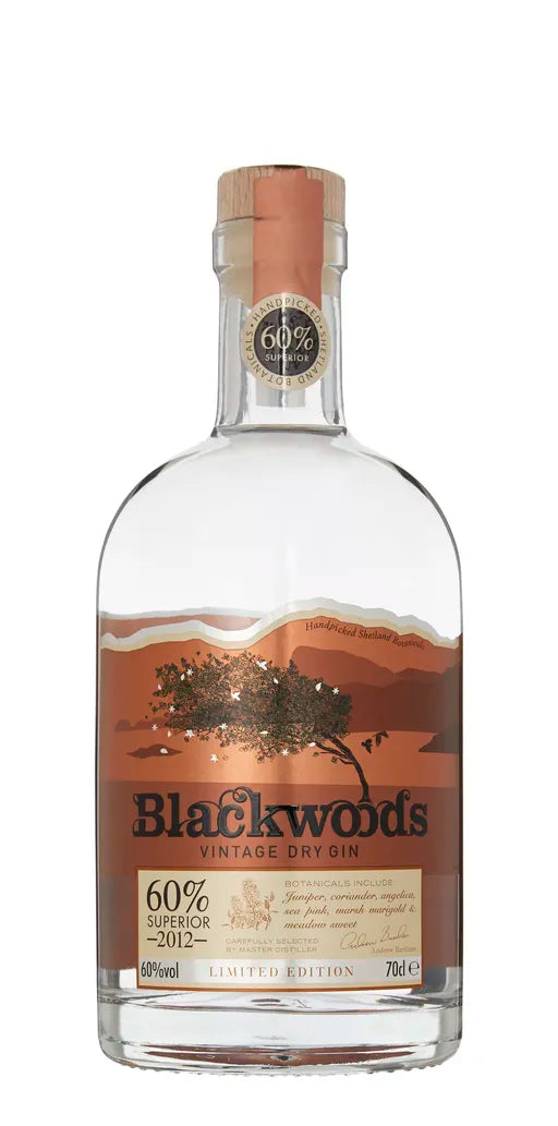 Blackwood's Vintage Dry Gin 60 Limited Edition, blackwoodsgin.net