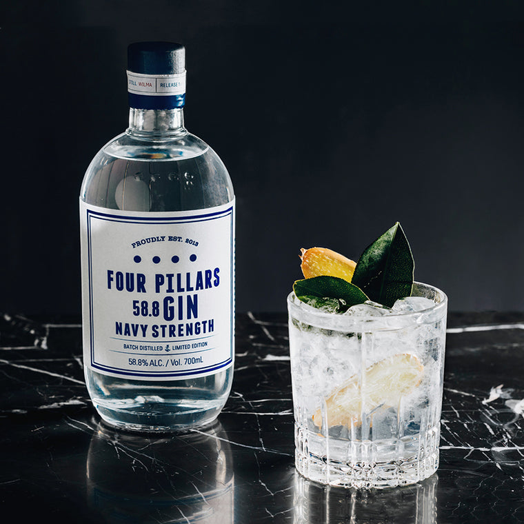 Four Pillars Navy Strength Gin, fourpillarsgin.com.au