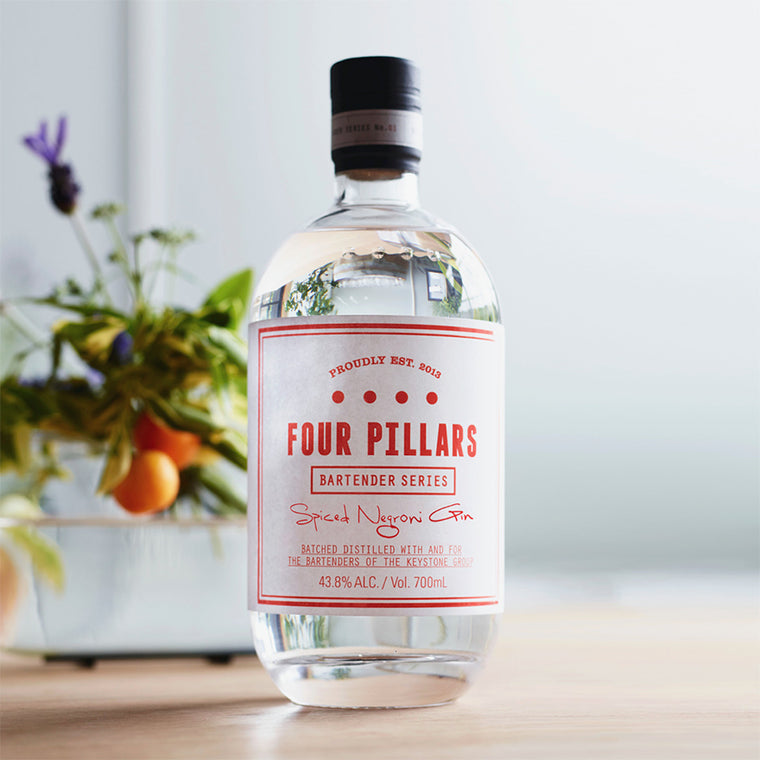 Four Pillars Spiced Negroni Gin, fourpillarsgin.com.au