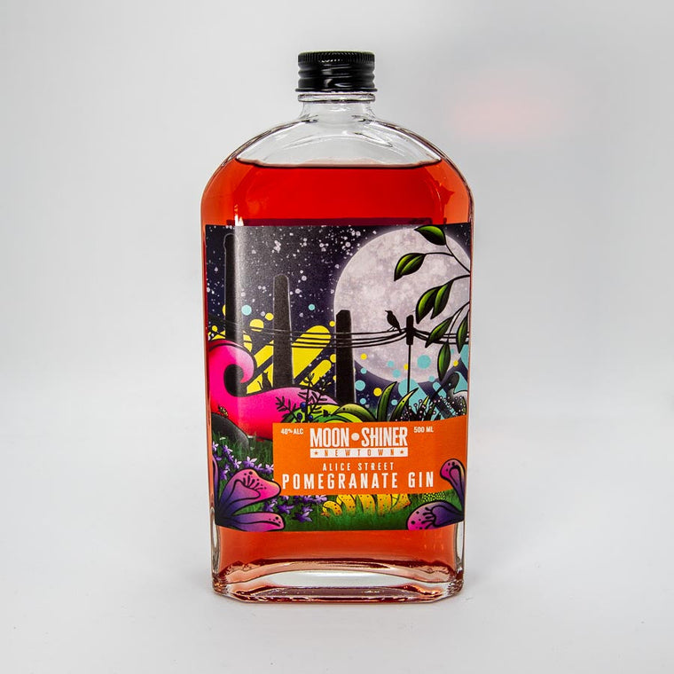 Alice Street Pomegranate Gin, moonshiner.com.au