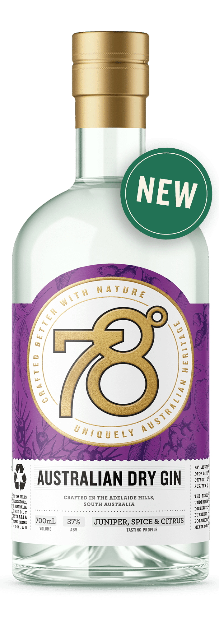 Australian Dry Gin, 78degrees.com.au
