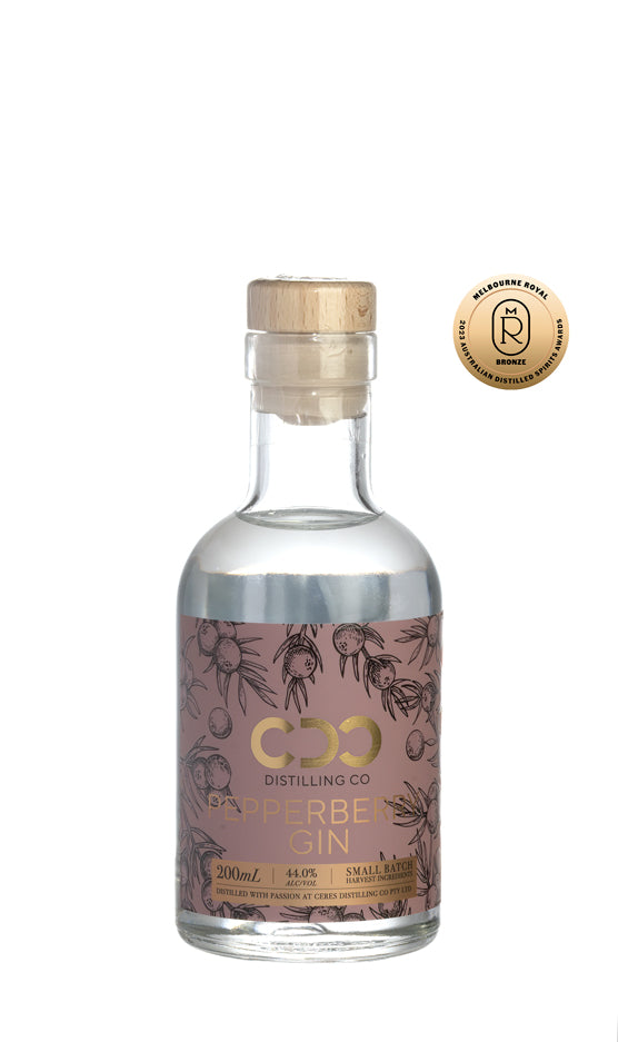 Award Winning Ceres Pepperberry Gin - 200ml Bottle - Ceres Distilling Co., ceresdistillingco.com.au