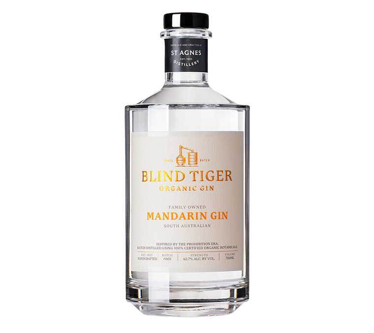Blind Tiger Organic Mandarin Gin, stagnesdistillery.com.au