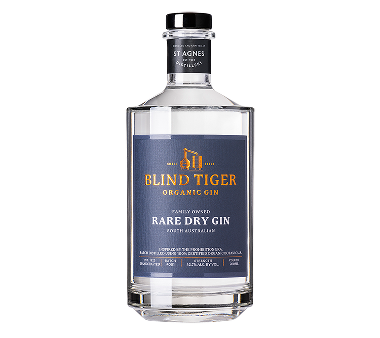 Blind Tiger Organic Rare Dry Gin, stagnesdistillery.com.au