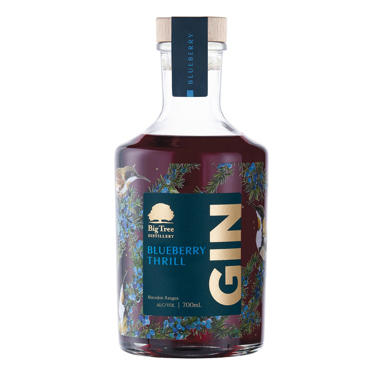 Blueberry Thrill Gin 700ml 2024 Batch, bigtreedistillery.com.au