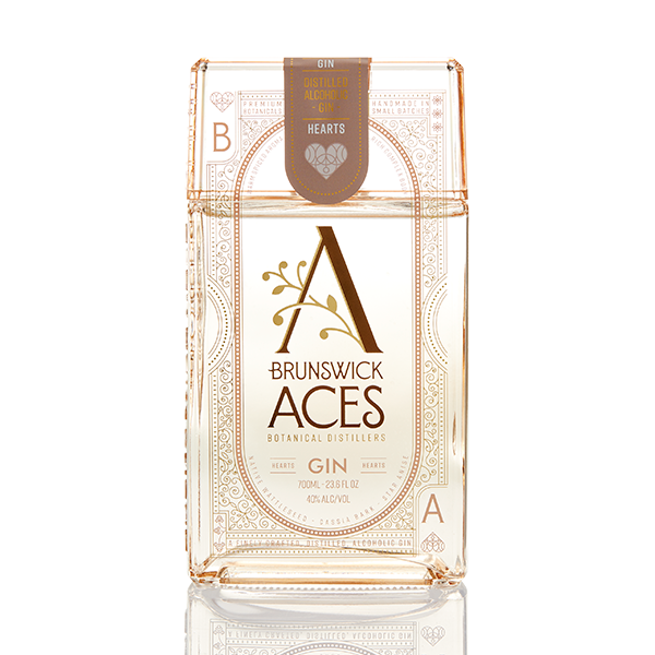 Brunswick Aces - Hearts Gin 700ml (40% ABV), brunswickaces.com