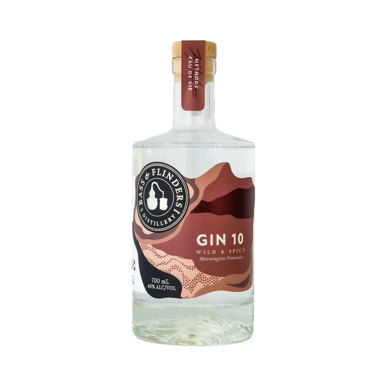 Gin 10 - Wild & Spicy 700mL, bassandflindersdistillery.com
