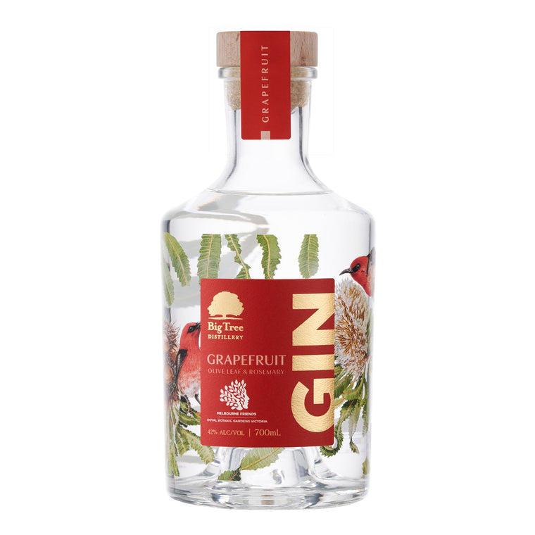 Grapefruit, Olive Leaf & Rosemary Gin 700ml, bigtreedistillery.com.au