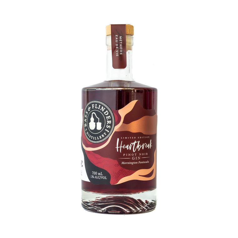Heartbreak Pinot Noir Gin, bassandflindersdistillery.com