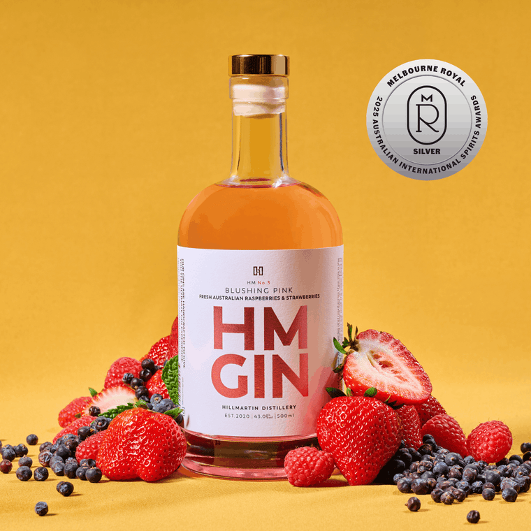 HM Blushing Pink Gin | Hillmartin Gin Distillery, hillmartin.com.au