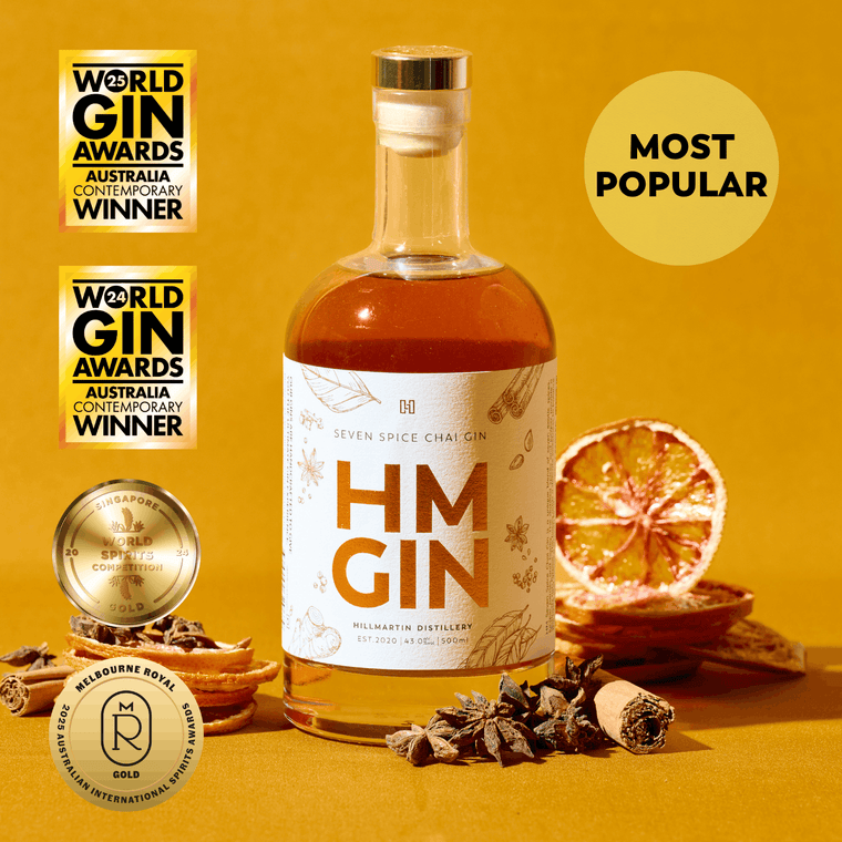 HM Seven Spice Chai Gin | Hillmartin Gin Distillery, hillmartin.com.au