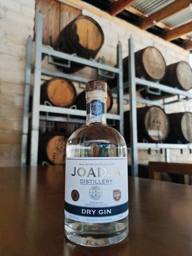 Joadja Dry Gin 700ml 43% abv, joadjadistillery.com.au