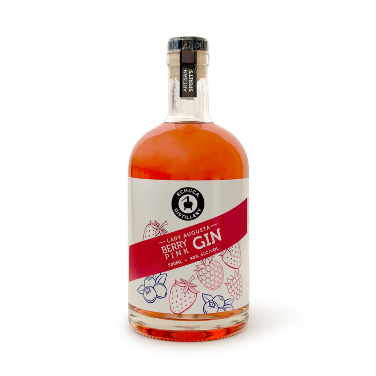 Lady Augusta Berry Pink Gin, 500ml, echucadistillery.com.au