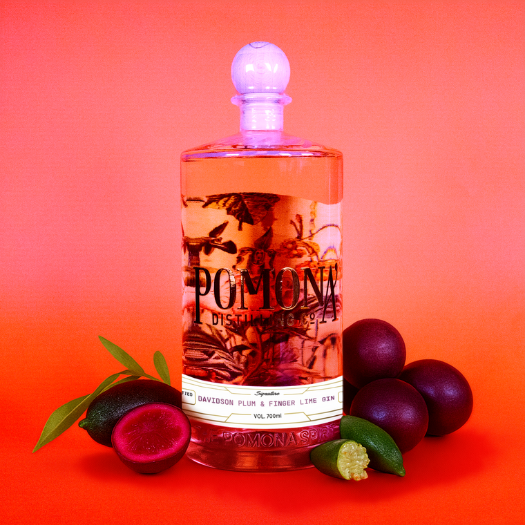 Native Davidson Plum & Fingerlime Gin, pomonadistilling.com.au