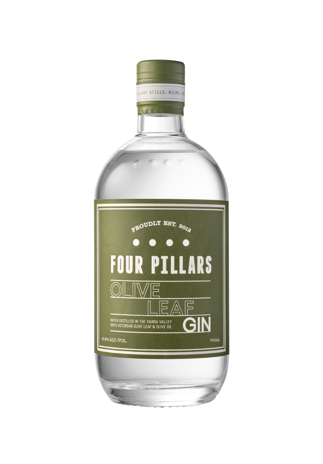 Olive Leaf Gin, fourpillarsgin.com