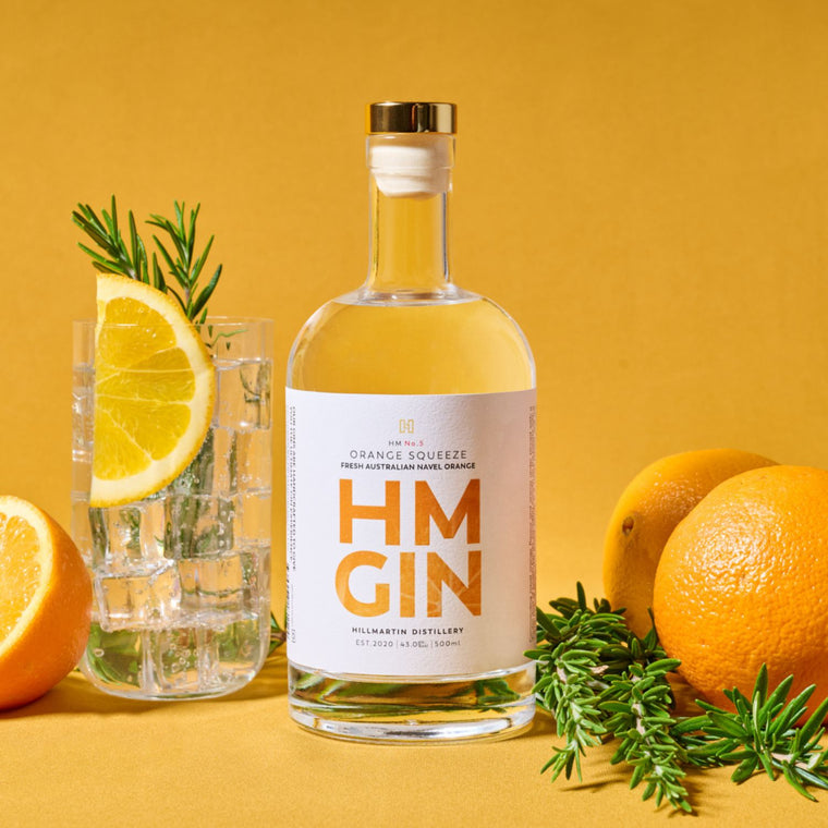 Orange Gin | HM No.5 Orange Squeeze Gin, hillmartin.com.au