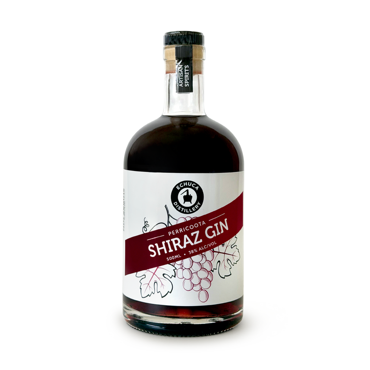 Perricoota Shiraz Gin, 500mL, echucadistillery.com.au