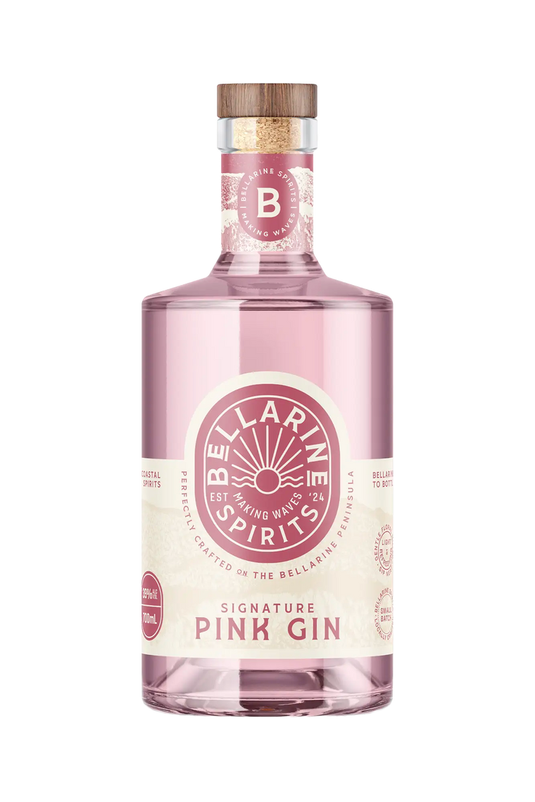 Signature Pink Gin 700ml 39%abv, bellarinespirits.com.au