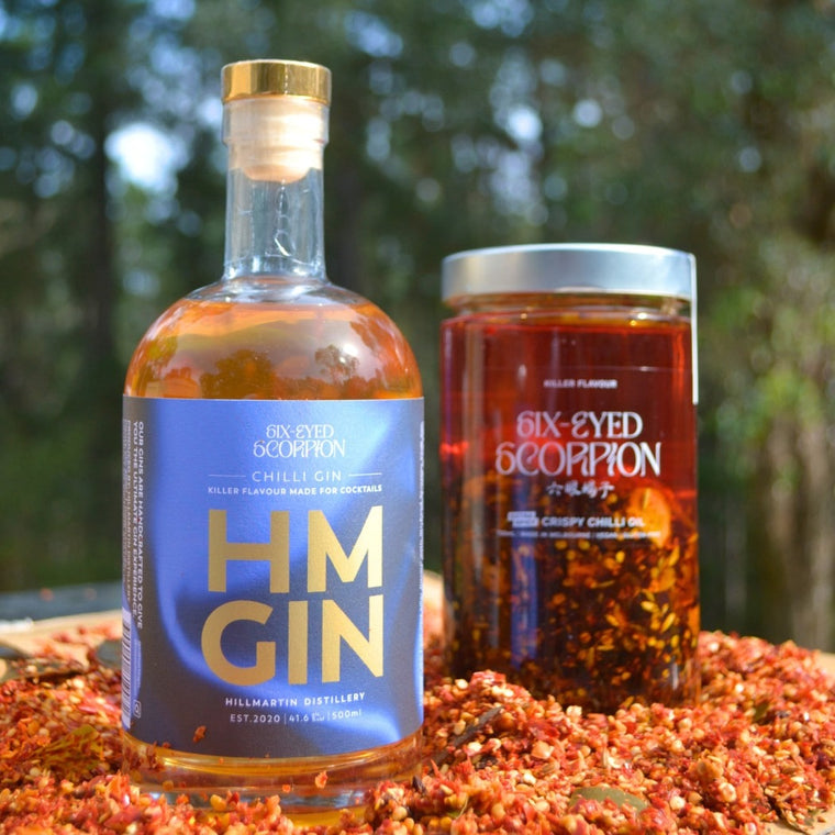 Six-Eyed Chilli Gin | Chilli Infused Gin - Hillmartin Gin Distillery, hillmartin.com.au
