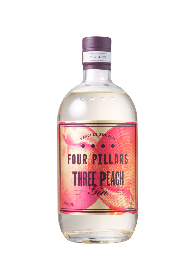 Three Peach Gin, fourpillarsgin.com