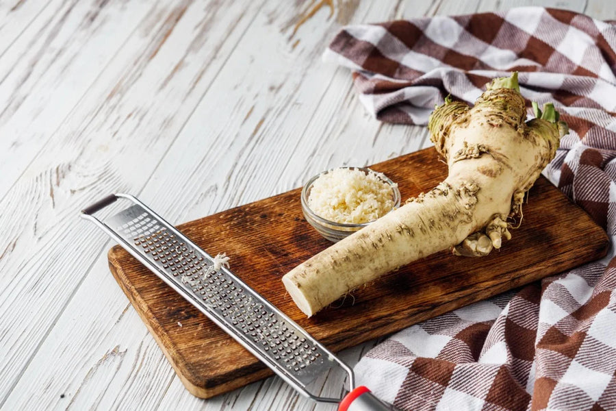 Horseradish — Sharp-pungent, Mustard-hot, Volatile-bright