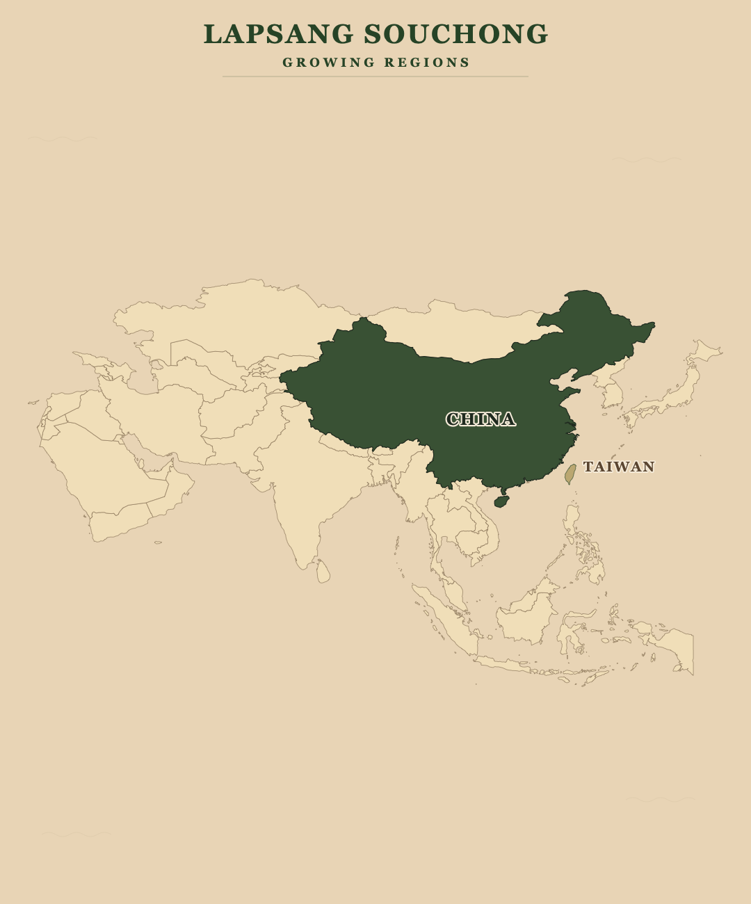 Lapsang Souchong — growing regions