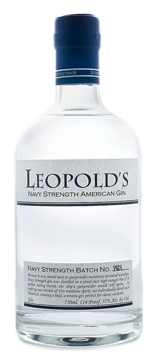 Leopold's Navy Strength Gin, leopoldbros.com