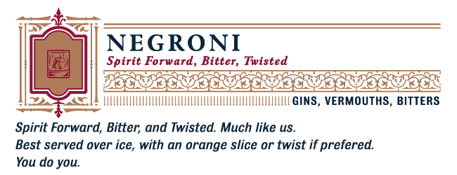 Negroni (Barrel Aged)