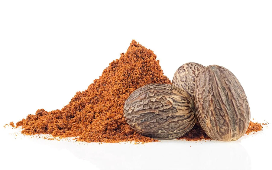 Nutmeg — Warm-spice, Sweet-resinous, Slightly-bitter