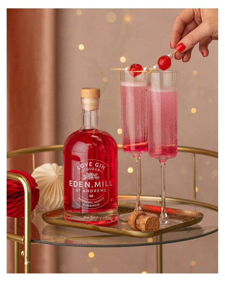 Raspberry, Vanilla and Meringue Love Gin Liqueur, edenmill.com