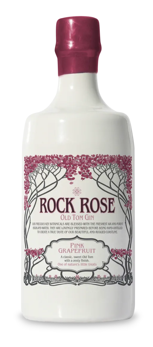 Rock Rose Gin - Pink Grapefruit Old Tom, dunnetbaydistillers.co.uk