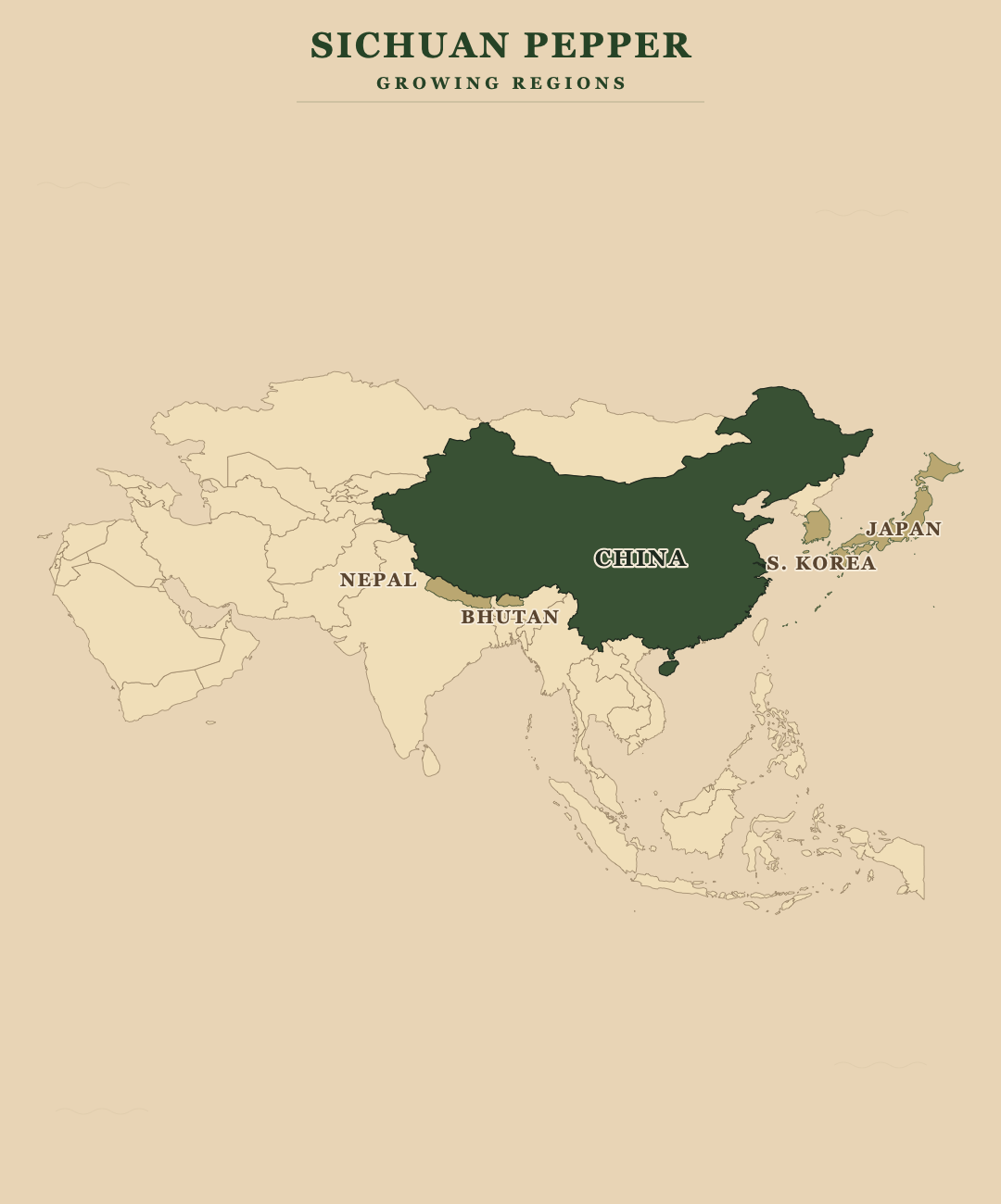 Sichuan Pepper — growing regions