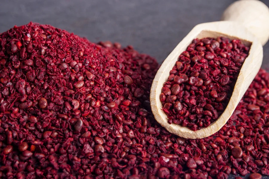 Sumac — Tart-lemon, Berry-bright, Mineral-acid