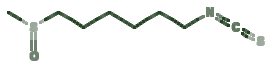 Skeletal diagram of 6-(Methylsulfinyl)hexyl Isothiocyanate