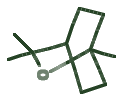 Skeletal diagram of 1,8-Cineole