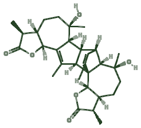 Skeletal diagram of Absinthin (signature bitter compound)