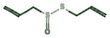 Skeletal diagram of Allicin