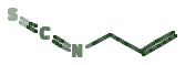 Skeletal diagram of Allyl isothiocyanate