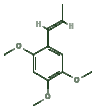 Skeletal diagram of Alpha-Asarone