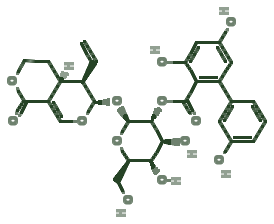 Skeletal diagram of Amarogentin