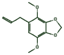 Skeletal diagram of Apiole