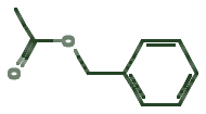 Skeletal diagram of Benzyl acetate
